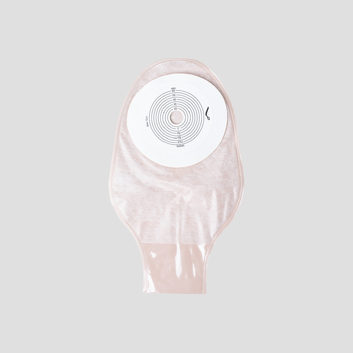LC 2000 1-Piece Flat Transparent Bag for Colostomy/Ileostomy